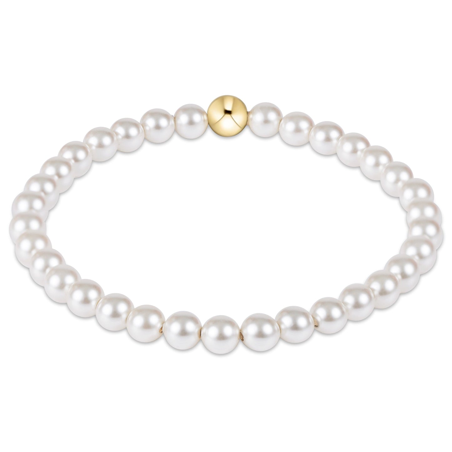 classic pearl 5mm bead bracelet