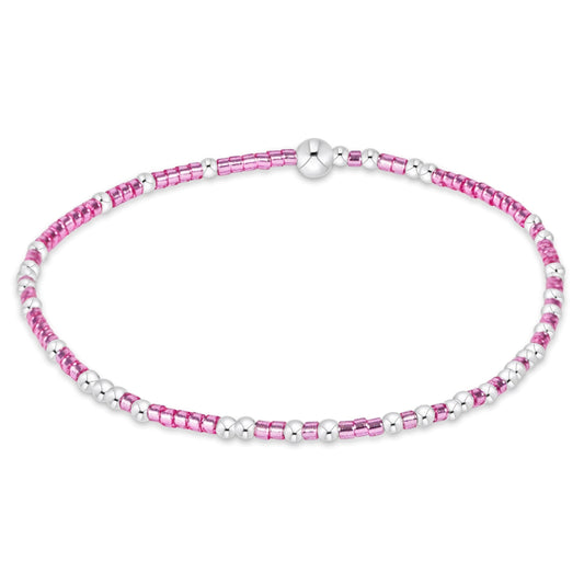 Hope Unwritten Sterling Bracelet - Pink Metallic